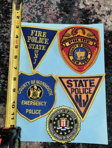 New ListingLot Of Five Vintage Police Patches