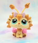 Littlest Pet Shop # 2608 Yellow Tan Lion Fairy Pink Glitter Bow Teal Eye