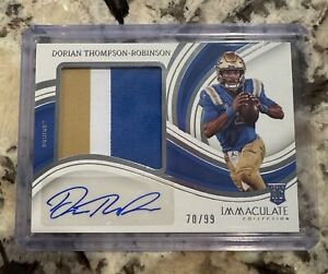New Listing2023 Immaculate Collegiate /99 Dorian Thompson-Robinson RPA Rookie Patch Auto RC