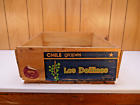 OLD WOOD-WOODEN GRAPES FRUIT PRODUCE CHILE GRAPES BOX CRATE LOS DELFINES