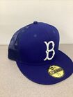New ListingBrooklyn Dodgers New Era 59FIFTY Blue Mesh Trucker Hat Cap 7 5/8 New