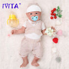 IVITA 23'' Silicone Reborn Baby Doll Newborn Baby Boy Toy 5400g Birthday Gift