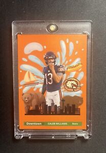 CALEB WILLIAMS Custom Made Downtown Style Art Card #/50 Copies! Chicago Bears 🐻