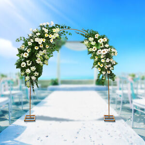 7.5ft Metal Wedding Party Arch Backdrop Balloon Flowers Stand Gardens Decoration