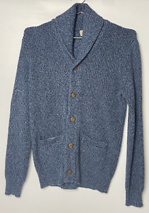 Faherty Men's Knit Cardigan Sweater Size Small Blue