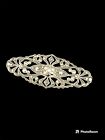 Art Deco Style 935 Sterling Silver Marcasite Brooch Pin