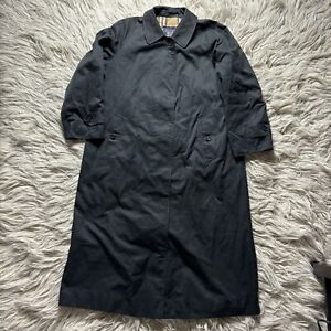 Burberry Men’s Trench Coat ‘Sher’ Vintage 44 R Nova Check Lining Black