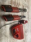 Milwaukee M12 FUEL 12V 3/8'' Ratchet And 1/4 Ratchet With 1 Battery And Charger