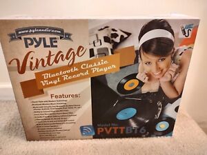 Pyle Vintage Bluetooth Classic Vinyl Record Player - Orange NIB. PVTTBT6