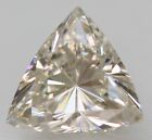 0.28 Carat Top Top Light Brown Triangle VVS1 Natural Diamond W VIDEO 4.53X4.51mm