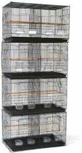 Seny 4 Breeding Bird Carrier Cage with Dividor for Parakeet Canary Finch