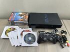 Sony PlayStation 2 PS2 Console Bundle + 25 Games Controller Memory Card Lot (b)