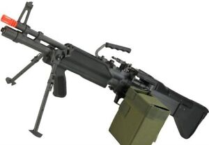 New ListingA&K M60 Airsoft AEG Machine Gun Full Metal Construction 3500 round 400-450 FPS