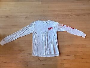 FLW Fishing League Worldwide Tshirt Long Sleeve White Red Small Men's Adult