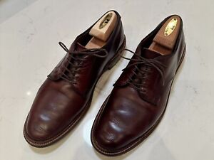 Alden Plain Toe Derby Blucher Size 8.5 in Brown Leather Chromexcel 293647 NICE!