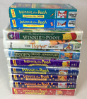 Lot of 10 Winnie the Pooh VHS Tapes Tigger Christopher Robin Holiday Disney VTG
