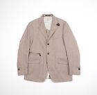 Men's CORNELIANI ID Brown Cotton Size EU 48 UK 38 6R Blazer Jacket