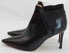 MARION PARKE Black Stiletto Ankle Boots Size 37.5 MSRP $795