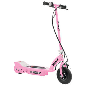 Razor E125 Motorized 24-Volt Rechargeable Electric Scooter, Pink (Open Box)