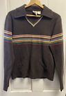 Vintage Kennington Brown Pullover Sweater Men’s Size Small Collared Pocket