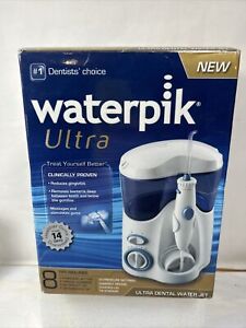 Waterpik Ultra Easy Water Flosser 8 Tips & 10 Settings WP-100W White NEW SEALED