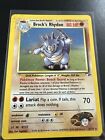 MP Pokémon TCG Brock's Rhydon Gym Heroes 2/132 Holo Rare WOtC No Crease