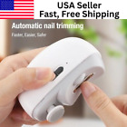 Electric Nail Clipper Polisher Trimmer w/Light Rechargable File Cutter Manicures