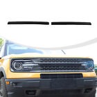 2pc Black Front Grille Grill Inserts Cover Trim Strips For Ford Bronco Sport 21+ (For: 2021 Ford Bronco Sport Badlands 2.0L)