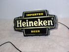 New ListingVintage 1960s Heineken Imported Beer Lighted Bar Sign Man Cave Light 11