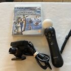 Sony PlayStation 3 Eye Camera Motion Controller w/1 Game Bundle VR PS3 Tested
