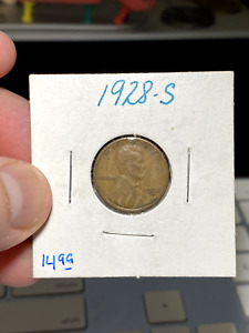 1928 S United States Wheat Penny