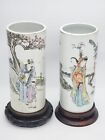 New ListingRepublic Period Chinese Qing Dynasty Qianjiang Porcelain Hat Holder Vases a pair