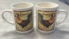 Set of 2 Rooster Chicken, Bay Island Coffee Cup/Mug