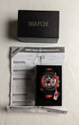 Mens Black And Red Skmei Digital Sports Watch With Box