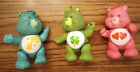 Lot of 3 Poseable Care Bears PVC Figures: 1983 Love A Lot, Wish, Good Luck Bear