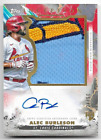 2023 TOPPS INCEPTION ALEC BURLESON JUMBO ROOKIE CARDINALS LOGO PATCH AUTO /50