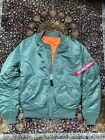 Alpha Industries MA-1 Bomber Jacket Army Green Womens S/XS