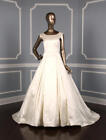 Steven Birnbaum Bespoke Sabrina Ivory Silk Sleeveless Ballgown Wedding Dress 10
