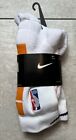 Nike NBA Player Issued Orlando Magic City Socks Size XL 12-15 White Orange