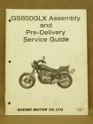Vintage Suzuki 1980 GS850 GLX Set Up Manual Assembly Service Pre Delivery Guide