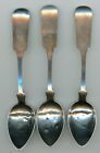New ListingSet of 3 Marquand Matching Teaspoons Coin Silver