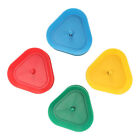 4 Mixed Colors Cards Playing Holder Hands Triangle Shaped Poker Rack NEW