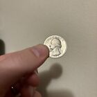 1965 US Quarter No Mint Mark Plus NO Rim Edge Error Q Washington Quarter -SEE