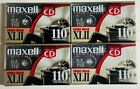 Lot of 4 - Maxell XLII 110  - High Bias Cassette Tape - New Sealed