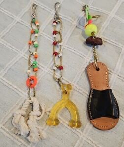 Active Bird Toys LOT of 3 NEW Rawhide Beads Pumice Stone FREE SHIP 12