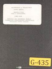 Gorton 0-16A, Mill and Duplicator, Maintenance and Parts Manual