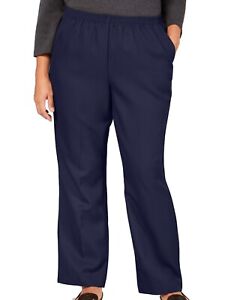 Karen Scott Women's Pants Plus Pull On Comfy Stretch Intrepid Blue 2X NWT