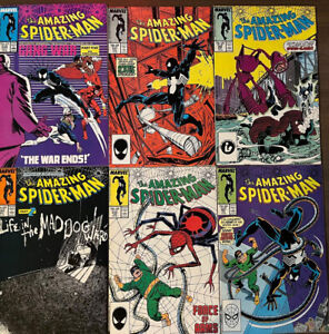 Amazing Spider-Man 288,291,292,295,296,297 Marvel Comics Copper Age Lot