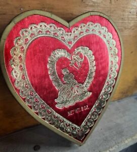 Vintage Valentine Heart Chocolate Candy Box 6