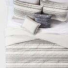 King 5pc Tatiana Global Woven Stripe Cotton Comforter Set Cream - Threshold